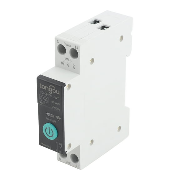 Intelligent Tuya WiFi Intelligent Circuit Breaker Wireless Remotes Control Switch Mobilephone APP Remotes Viewing Intelligent Home Circuit Breaker Timing Countdown Loop Timing