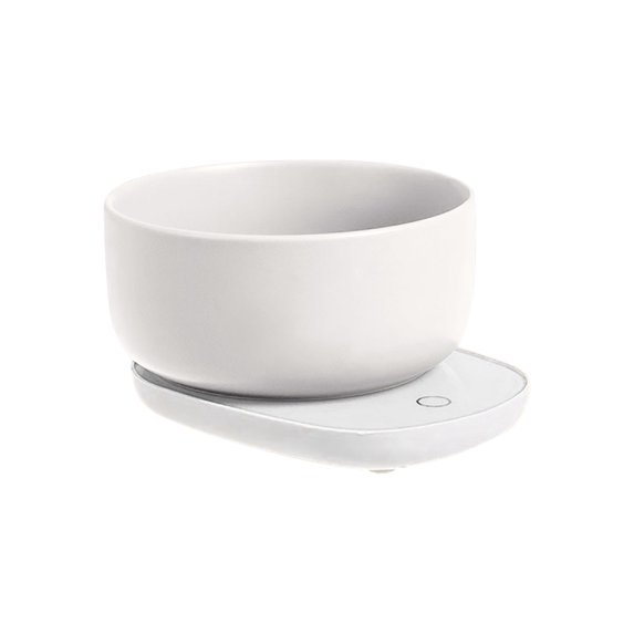 Intelligent USB Powered Ceramic Pet Food Bowl Indoor Use Smart Heated Feeder Temperature Control Insulated Thermal Dispenser Tray For Cats