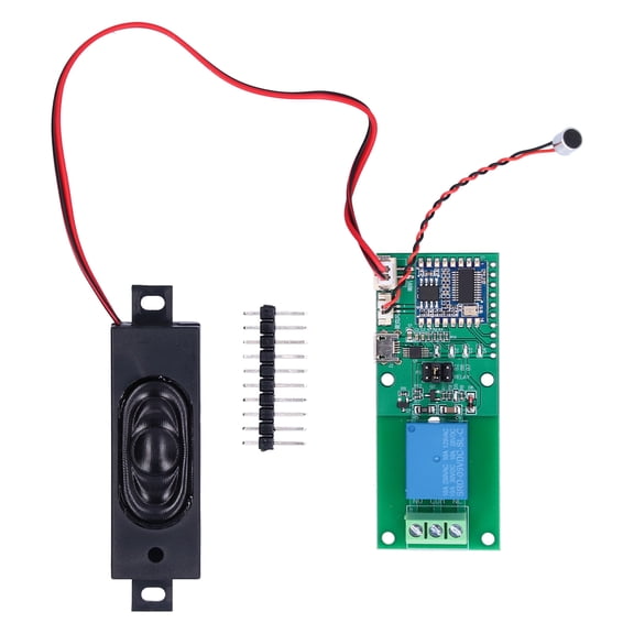 Intelligent Voice Recognition Control Module Custom Wake Word Microcontroller Board for Smart Home Appliances Lighting IoT Devices DC 5V USB