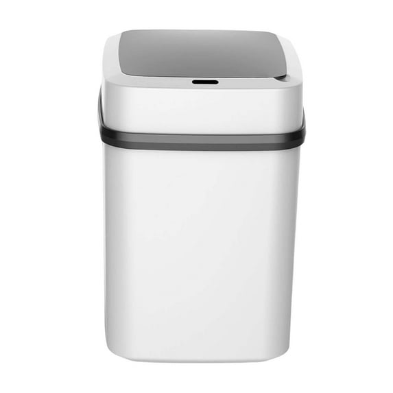 Intelligent Waste Bin Electric Multipurpose with Lid Practical Induction Garbage Induction+Button 13L