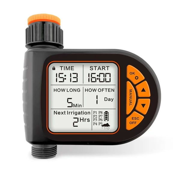 Intelligent Water Timer Auto Irrigation Device For Effortless Plant Care And Water Conservation Rain Delay