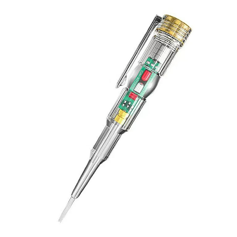 Intelligent Waterproof Voltage Tester Pen Power Voltage Detector Electricity Detector Test Pencil With High Brightness Led Light Electrical Indicator