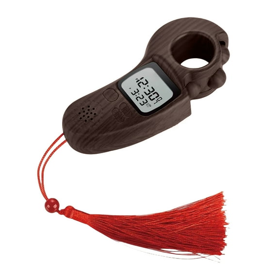 Intelligent Wearable Counter With Alarm Reminder And Energy Saving For Spiritual Practices Accurate Time & Count Display