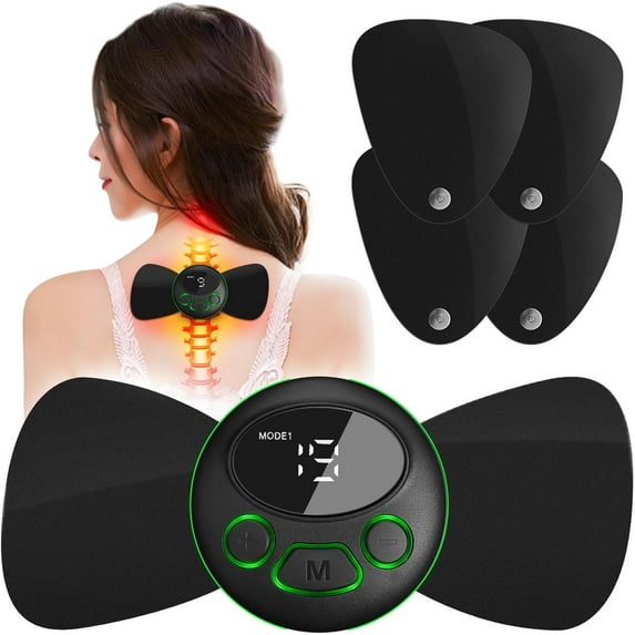 Intelligent Wireless TENS & EMS Unit Rechargeable Electric Deep Tissue Powered Muscle Stimulator Massager Machine Pain Relief rapy for Back Shoulder Leg Neck Arms