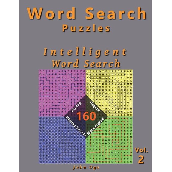 Intelligent Word Search: Word Search Puzzles: Intelligent Word Search, 160 Puzzles, Volume 2 (Paperback)