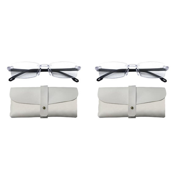 Intelligent Zoom Glasses Auto Focus Self Adjusting Eyeglasses Unisex Anti Blue Light Presbyopia Glasses, All - in - One for Reading, Sports & Daily Vision Clarity - 2PCS