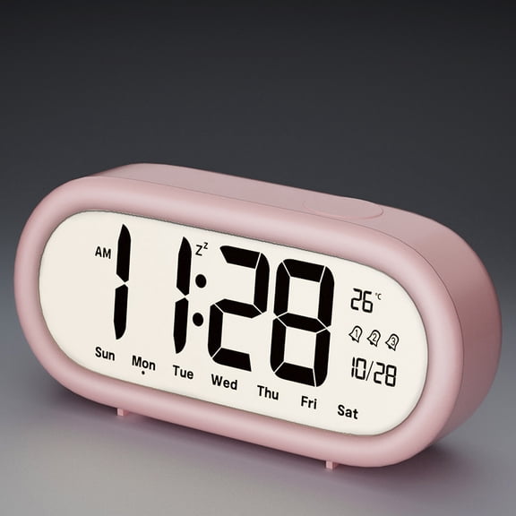 Intelligent electronic clock, large screen, high-definition digital display, low-frequency pulse speaker, real-time detection of indoor temperature, adjustable alarm clock, high time scheduling effic