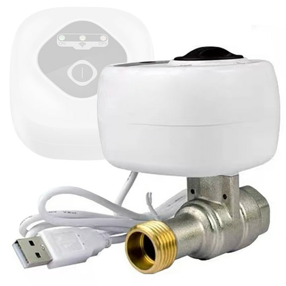 Intelligent leak proof controller,Ball Valve App Modeswater And App Modes/water And Water Shut-off Valve Compatible With Valve Support App Cousopo 1/2in(dn15) Valve Sprinkler Wifi Dsfen