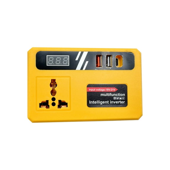 Intelligent lithium Battery Inverter 18-21V Dual USB Interface DC5V Power Supply 220V/Type-C Fit De*walt 20v battery