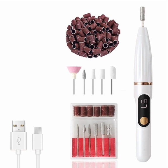 Intelligent nail machine, electric nail polisher, rechargeable LCD screen display, nail polishing tool
