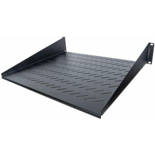 Intellinet 19" 2U 2-Point Front Mount Cantilever Shelf - Black