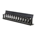 thumbnail image 1 of Intellinet 19" Cable Management Panel, 19" Rackmount Cable Manager, 1U, with Cover, Black - Rack cable management panel with cover - black, RAL 9005 - 1U - 19", 1 of 2