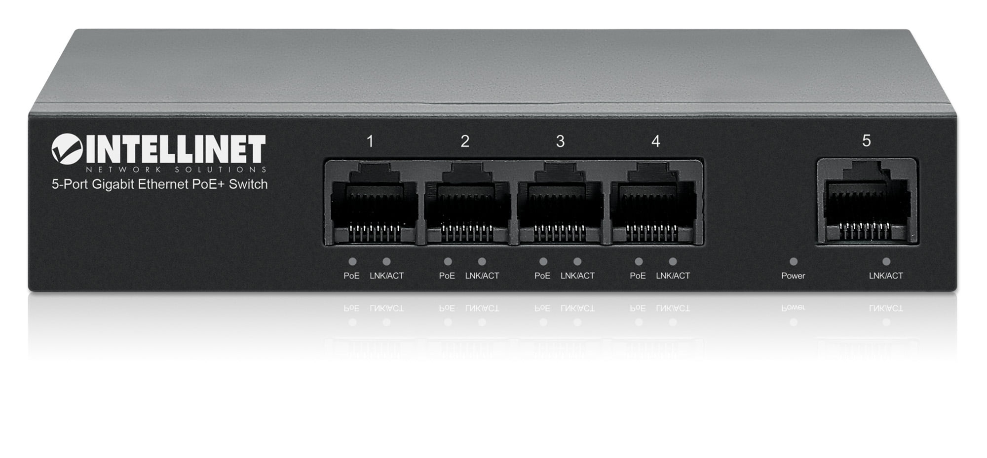 Intellinet 5-Port Gigabit Ethernet PoE+ Switch