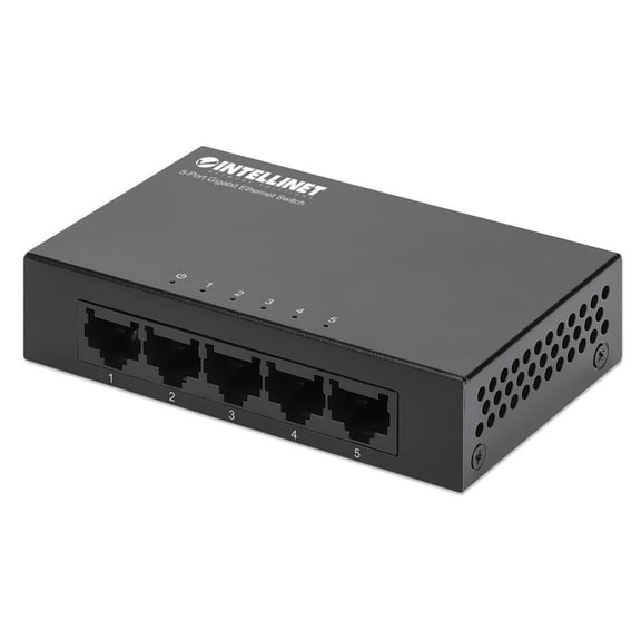 Intellinet 5-Port Gigabit Ethernet Switch, Desktop, Metal Housing - IEEE 802.3az (Energy Efficient Ethernet)