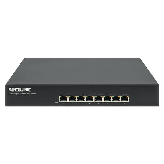 Intellinet 560641 8-Port Gigabit Ethernet PoE+ 140W Endspan Switch
