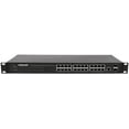 thumbnail image 1 of Intellinet 24-Port Web-Managed Gigabit Ethernet Switch with 2 SFP Ports | Fanless | VLAN, SNMP, 802.1X | NDAA, 1 of 6