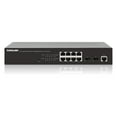 thumbnail image 1 of Intellinet 8-Port Gigabit Ethernet 140W PoE+ Web-Managed Switch with 2 SFP Ports | PoE Self-Healing PD Alive | SNMP, VLAN, IGMP Snooping | Desktop, 19" Rackmount, 1 of 12