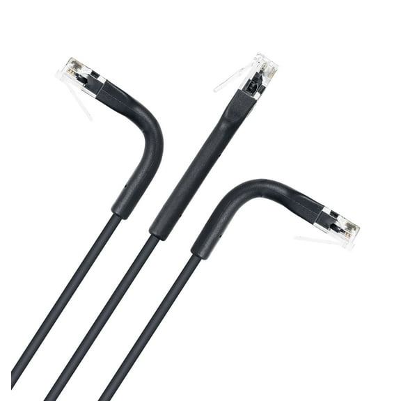 Intellinet Cat6 UTP FlexiBoot Slim Network Patch Cable, 10 ft., Black, 10-Pack | 10G, 250 MHz, 100% Copper, 32 AWG, RJ45, Highly Bendable, Gold-plated Contacts