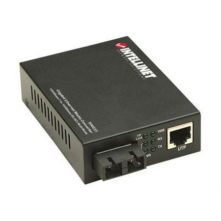 Intellinet Network Solutions Gigabit Ethernet RJ45 to ST, Multi-Mode, 1800 ft. (550 m) Media Converter