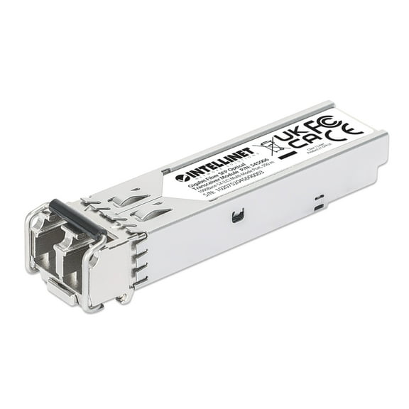 Intellinet Gigabit Fiber SFP Optical Transceiver Module | 1000Base-SX (LC) Multi-Mode Port, 550 m | Cisco GLC-SX-MMD Compatible | NDAA-compliant