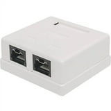 Intellinet Network Solutions Cat6 UTP Mount Box, 2 Port, Locking ...