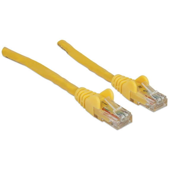 Intellinet Network Cable, Cat6, UTP, 100% Copper, 0.5 ft., Yellow