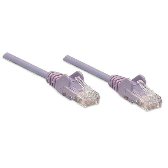 Intellinet Network Cable, Cat6, UTP, 100% Copper, 2 ft., Purple