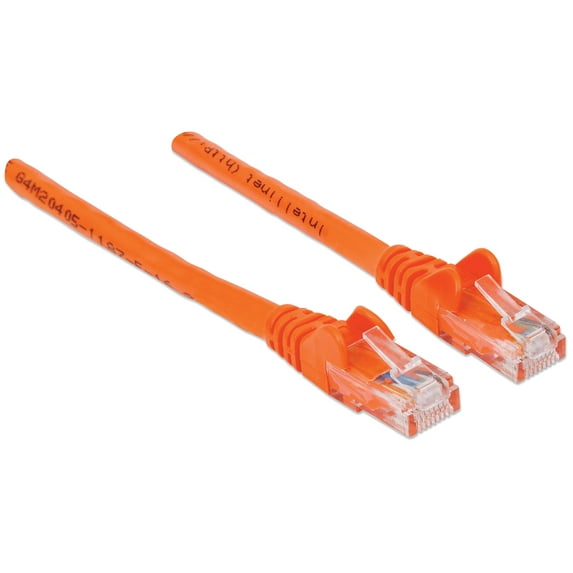Intellinet Network Cable, Cat6, UTP, 100% Copper, 75 ft., Orange