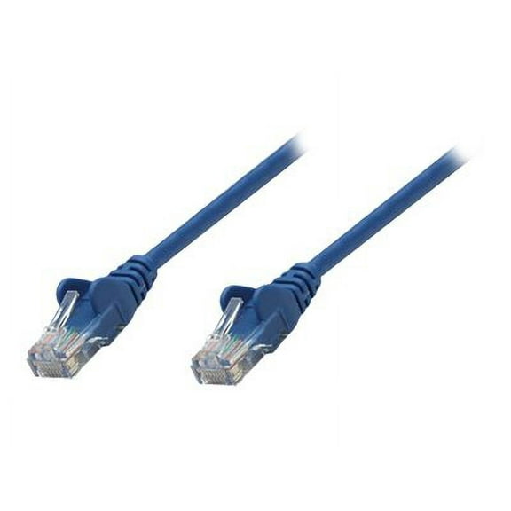 Intellinet Network Solutions Cat5e UTP Network Patch Cable, 10 ft (3.0 m), Blue - RJ45 Male / RJ45 Male