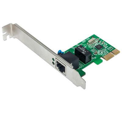 Intellinet Network Solutions Gigabit PCI Express Network Ethernet Card - 10/100/1000 Mbps, Includes Low Profile Bracket"
