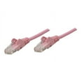 thumbnail image 1 of Intellinet Network Patch Cable, Cat5e, 5m, Pink, CCA, U/UTP, PVC, RJ45, Gold Plated Contacts, Snagless, Booted, Polybag - Patch cable - RJ-45 (M) to RJ-45 (M) - 5 m - UTP - CAT 5e - booted, snagless - pink, 1 of 2