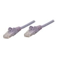 thumbnail image 1 of Intellinet Network Patch Cable, Cat5e, 7.5m, Purple, CCA, U/UTP, PVC, RJ45, Gold Plated Contacts, Snagless, Booted, Lifetime Warranty, Polybag - Patch cable - RJ-45 (M) to RJ-45 (M) - 7.5 m - UTP - booted, snagless - purple, 1 of 3