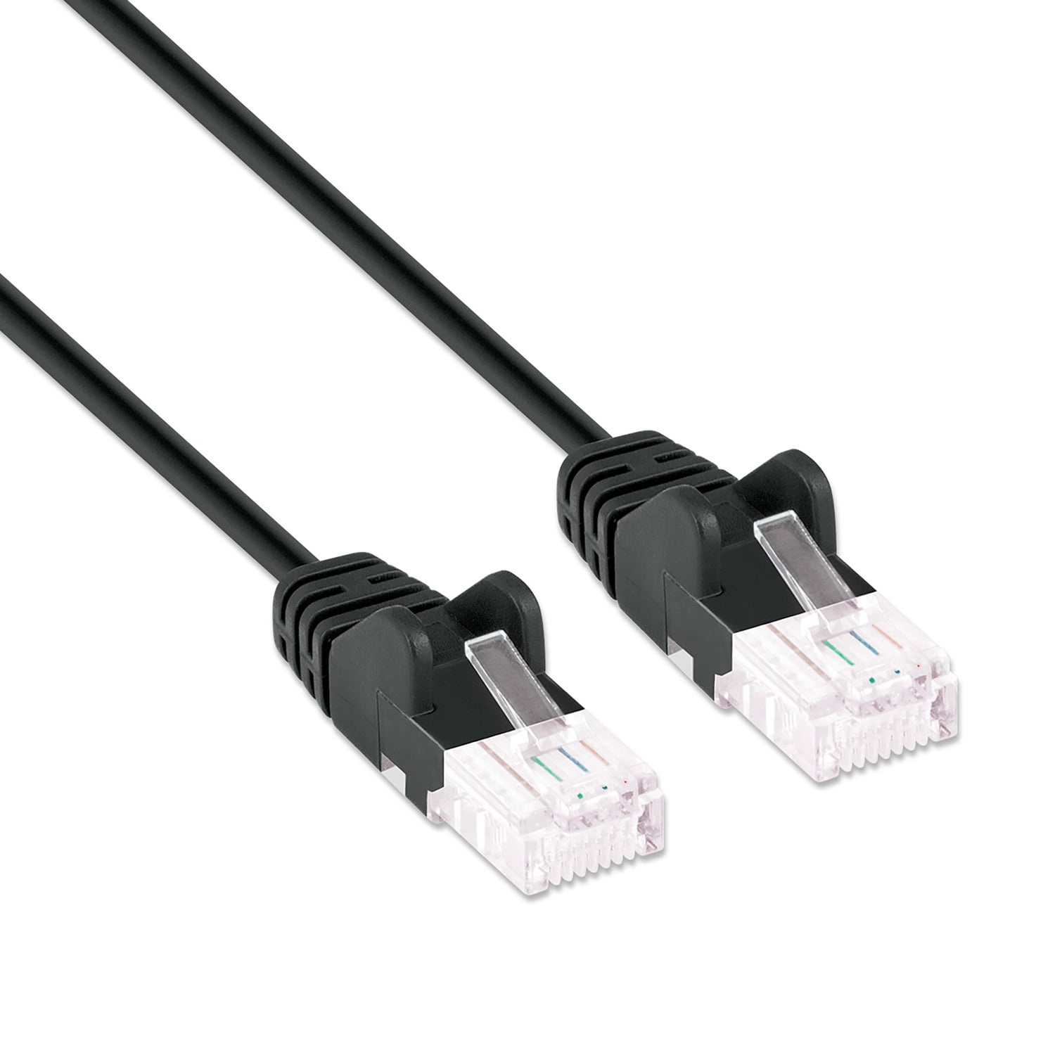 Intellinet Network Solutions CAT-6 U/UTP Slim Network Patch Cable, 1 Ft., Black, 742443