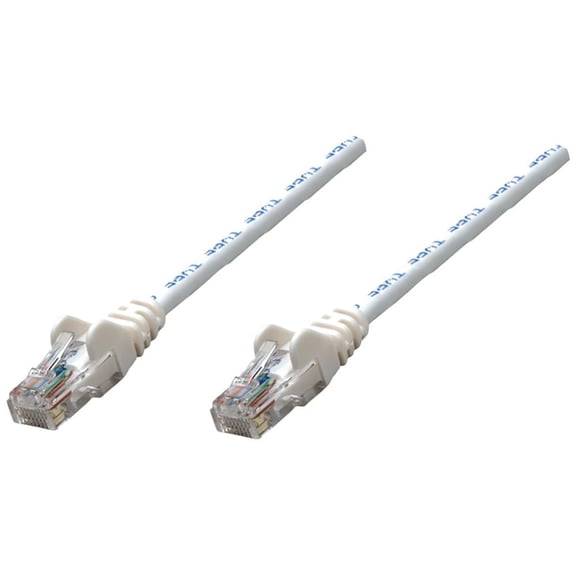 Intellinet Network Solutions Cat5e UTP Network Patch Cable, 10 ft (3.0 m), White - RJ45 Male / RJ45 Male