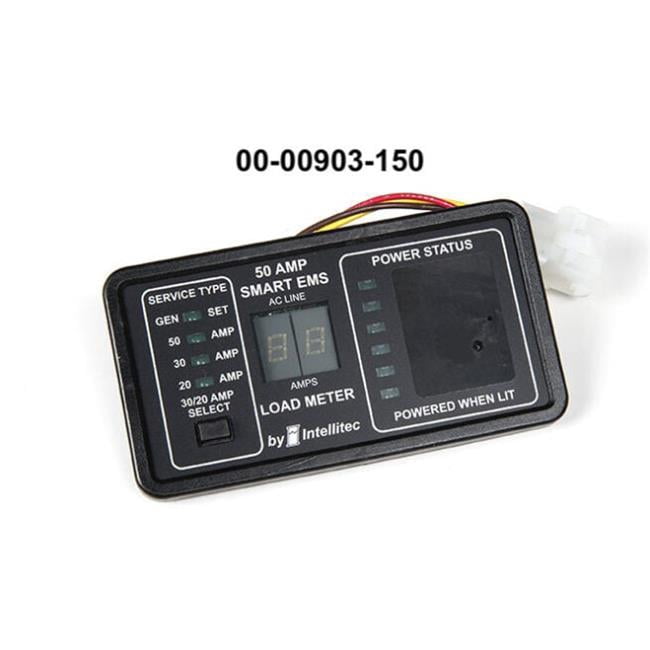 Intellitec Products 00-00903-150 50A Smart EMS Monitor Panel - Black ...