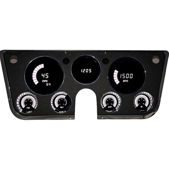 Intellitronix BG6003W LED Digital Bargragh Gauge Panel 1967-1972 Chevy Truck Whi