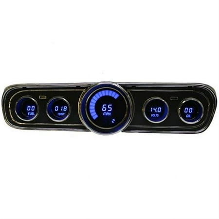 Intellitronx DP7001B LED Digital Replacement Gauge Panel for 1965-1966 Ford Mustang