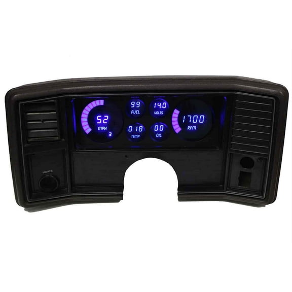 Intellitronx DP9002B LED Digital Gauge Panel for 1978-1988 Chevrolet Chevy El Camino & Monte Carlo, Blue