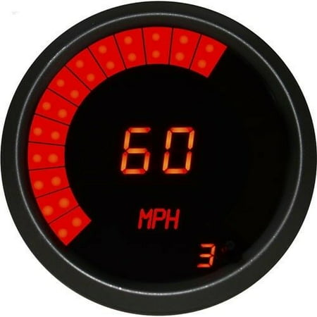 Intellitronx M9250R LED Bar Graph Memory Speedometer & Tachometer Combo ga Torch - Red