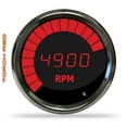 thumbnail image 1 of Intellitronx MS9001R LED Digital Bargraph Memory Tachometer Chrome - Red, 1 of 1