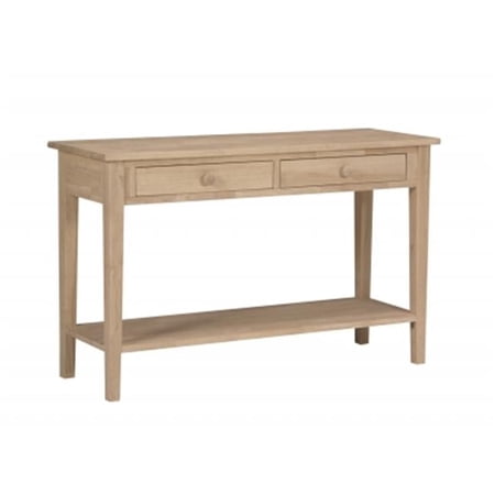 Intenational Concepts OT-8S Spencer Sofa - server table Unfiinished