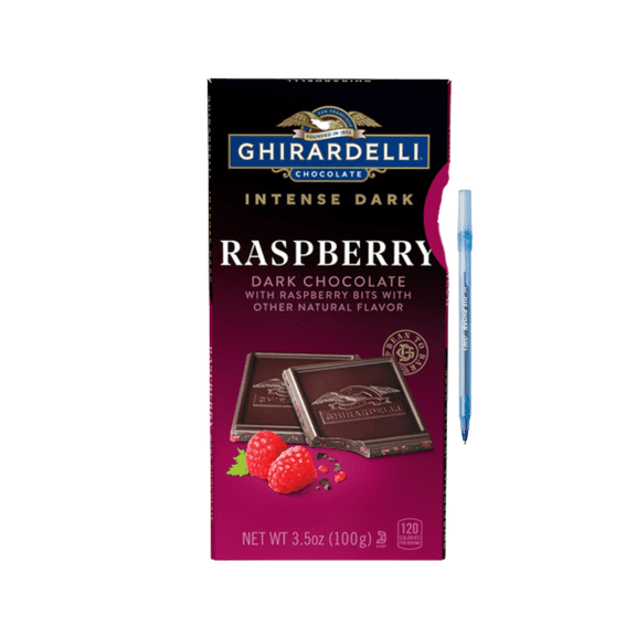 Intense Dark Chocolate Bar - Raspberry Radiance 3.5 oz