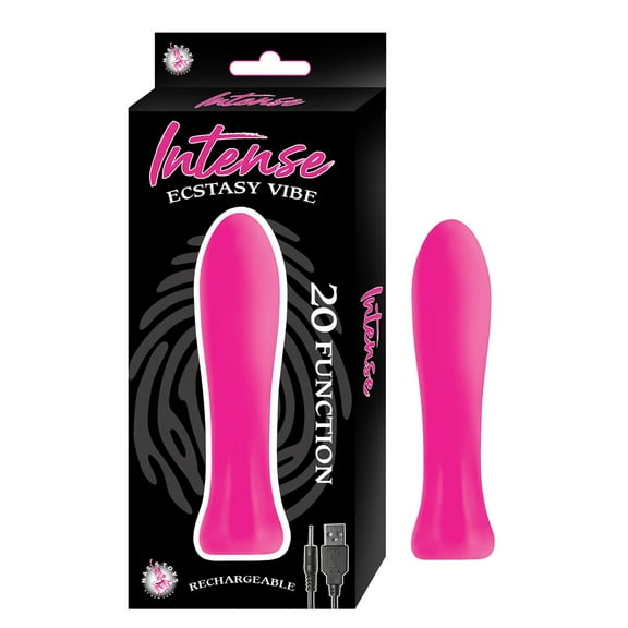 Nasstoys Intense Ecstasy Vibe 20 Function Rechargeable Silicone Bullet Vibrator, Pink