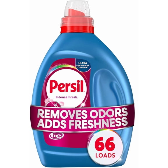 Intense Fresh Everyday Clean, Liquid Laundry Detergent, High Efficiency (HE), Deep Stain Removal, Ultra Concentrated, 50 fl oz, 66 Loads