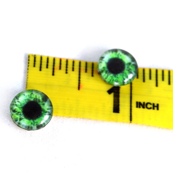 Intense Green Human Glass Eyes