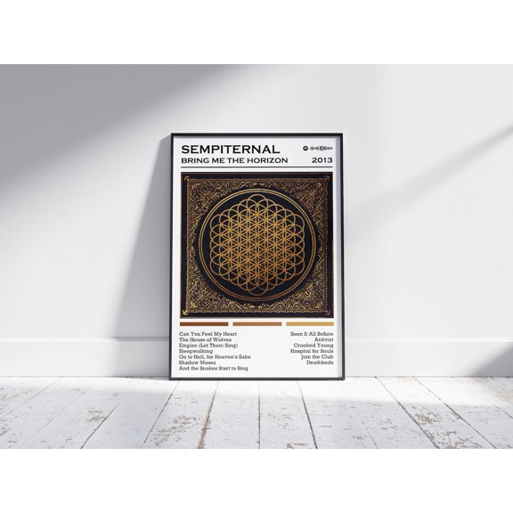 Intense Metal Core Eternal Symbol Dark Gothic Music Studio Wall Art, Unframed Poster
