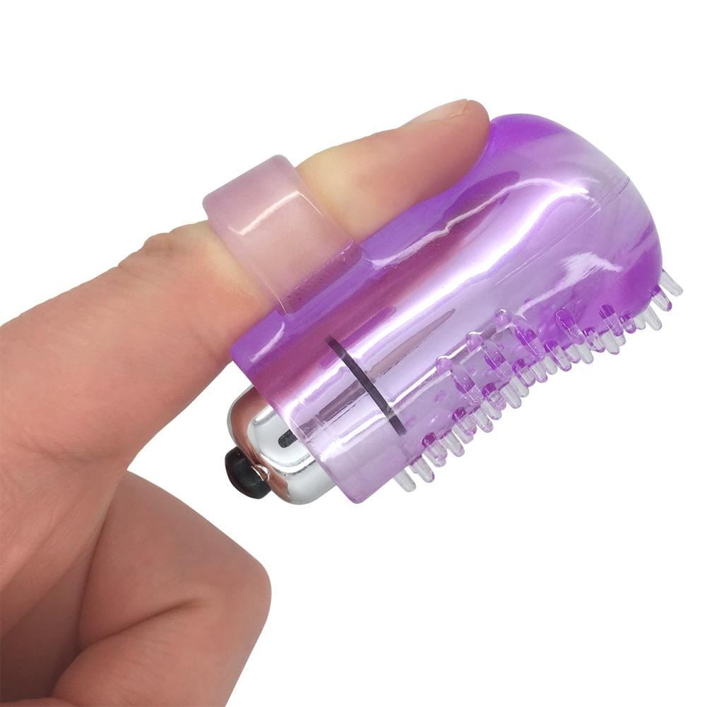 Intense Pleasure Finger Vibrator - Powerful Clitoral Stimulation - Small &  Mighty - Textured Sleeve - Cushioned Tip - Foreplay & Solo Fun - Portable &  Easy to Use - 3 LR44 Batteries - Purple - Walmart.com