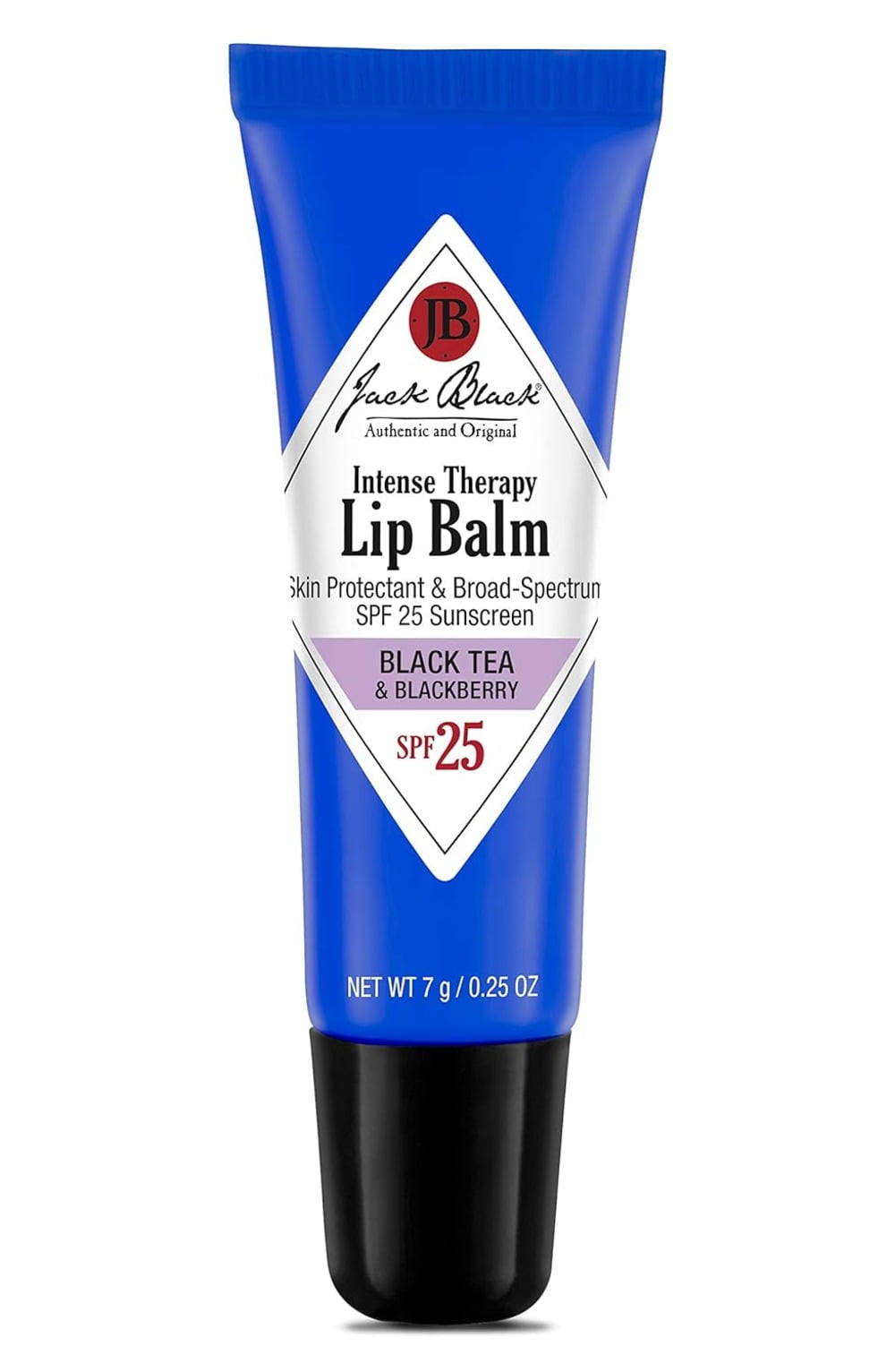 Intense Therapy Lip Balm SPF 25 - Black Tea and Blackberry by Jack Black for Men - 0.25 oz Lip Balm