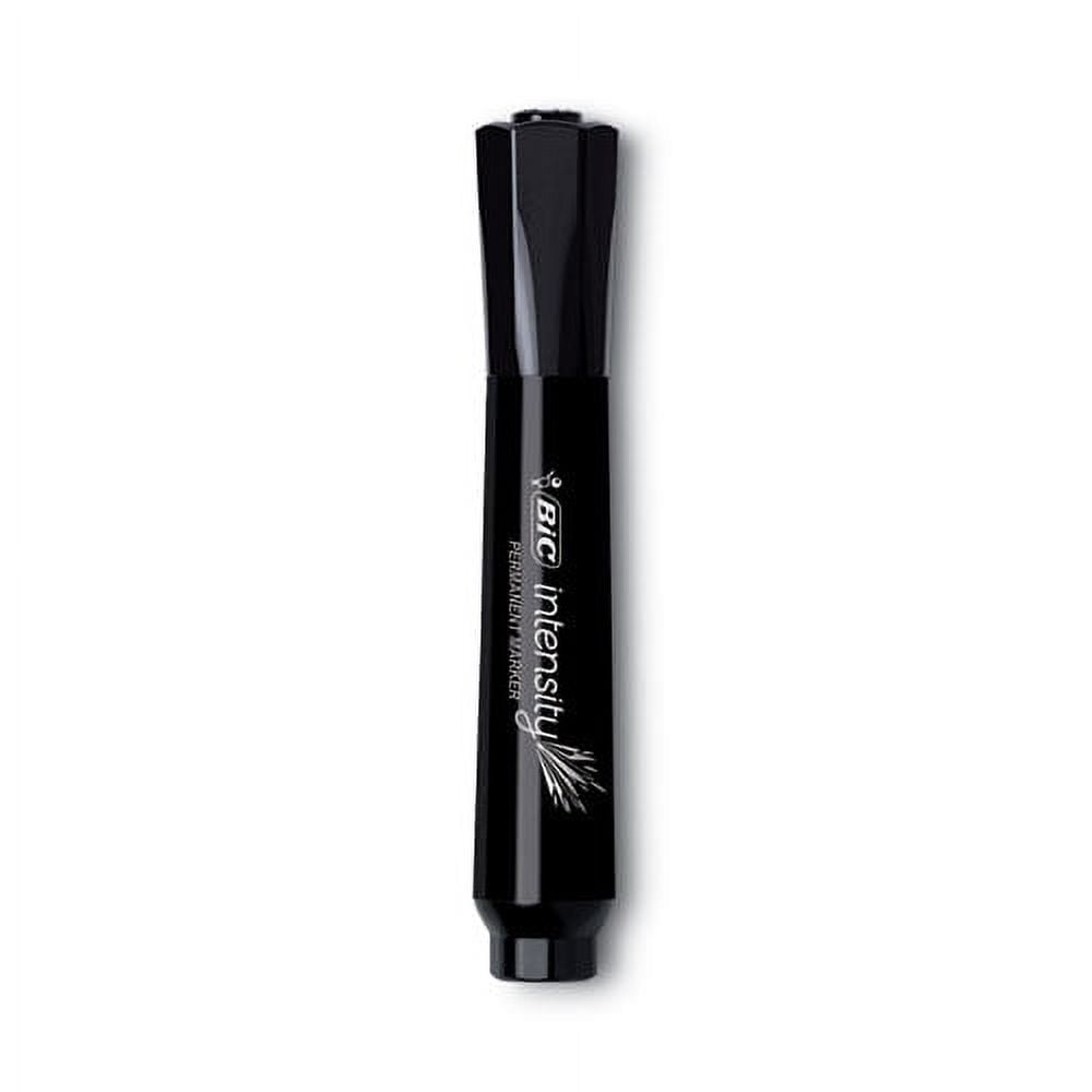 Intensity Chisel Tip Permanent Marker Value Pack, Broad Chisel Tip, Black, 36/pack | Bundle of 2
