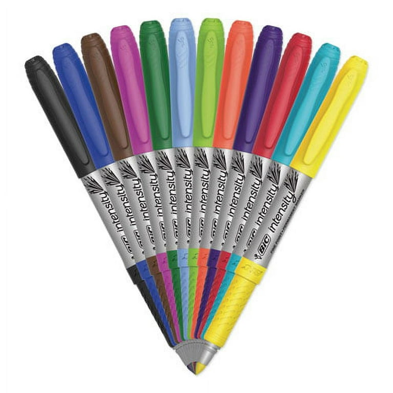 Fine Tip Permanent Marker, Fine Bullet Tip, Assorted Colors, 12/Set Fine Tip Permanent Marker, Fine Bullet Tip, Assorted Colors, 12/Set